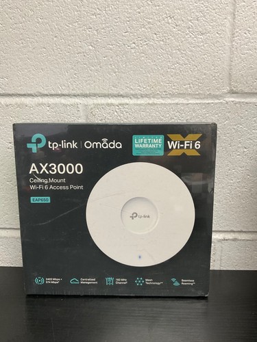 TP-Link EAP650 Ultra-Slim Wireless Access Point | Omada True WiFi 6 AX3000 New!!