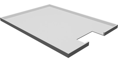 Grundplattenabdeckung für MusTool Mikroskop mit nicht reflektierendem Oberflächenschild