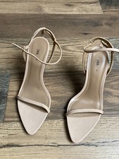  ZARA SANDALI cravatte avvolgenti per gambe taglia US8,5 EUR39 colore blush pelle