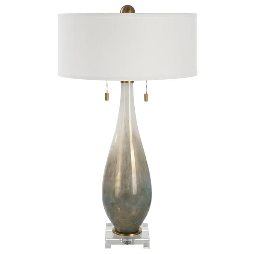 Cardoni Bronze Glass Table Lamp - Picture 3 of 6