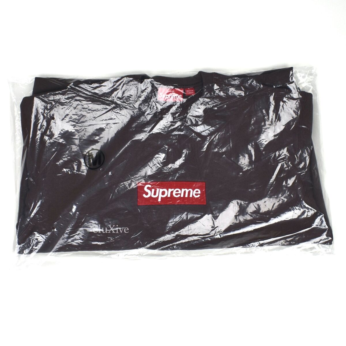 NWT Supreme NY Red Box Logo Crewneck Sweatshirt Umber Brown NWT Supreme NY Red Box Logo Crewneck Sweatshirt Umber Brown