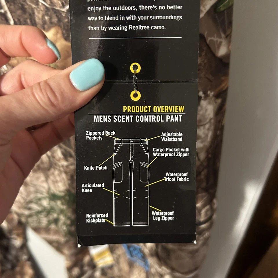 Realtree Camo Pants Edge Scent Control / Waterproof Pants MENS 2XL NWT Hunting - Image 4 of 4