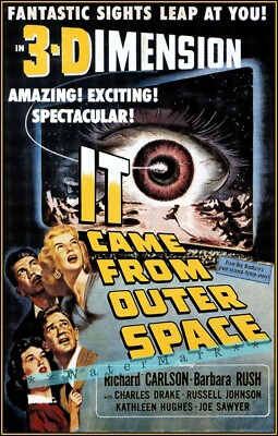It Came From Outer Space 1953 3D Science Fiction Movie Vintage Poster Print Art