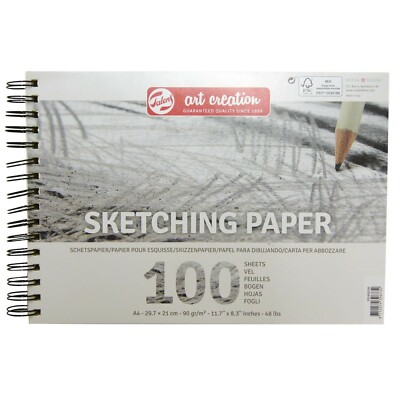 Art Creation Skizzenpapier Skizzenbuch Querformat 100 Blatt 90 g/m² - Royal Talen
