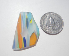 Sea Glass, Multi Color Blue Orange Yellow Green White