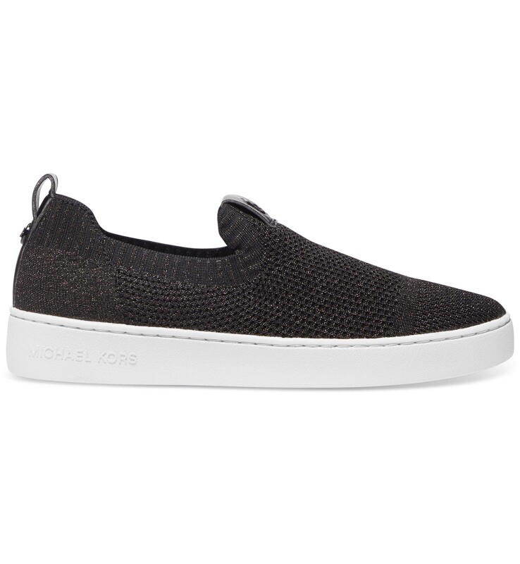 Michael Kors Juno Knit Slip On Sneaker Metallic Stretch