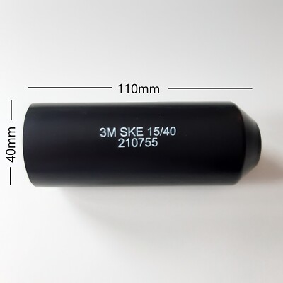 3M Warmschrumpf-Endkappen SKE15/40 schwarz 40 15mm