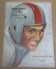 October 1948 Homecoming Football Game program - Carleton vs Ripon College