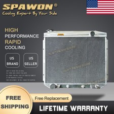 4Row SPAWON Radiator For Ford Fairlane Ranchero Mercury V8 1957 1958 1959
