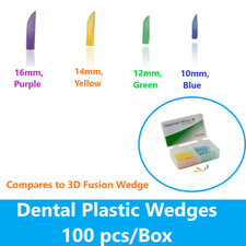 Dental Plastic Wedges Fusion Interproximal Wedges Type - 100 pcs, In 4 sizes