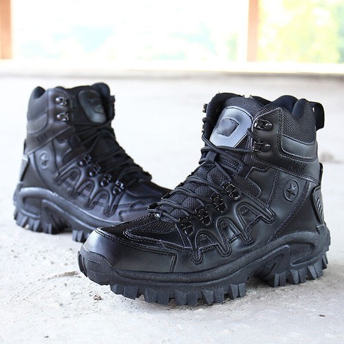 Wasserdicht Herren Armee Patrouille Kampfstiefel Taktische Turnschuhe Militär Polizei Schuhe - Bild 16 von 19
