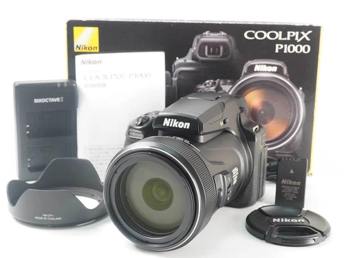 Nikon Coolpix P1000 Compact Digital Point Camera Black w/ Box[Top Mint] #Z4051A