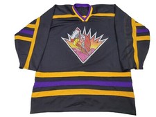 El Paso Buzzards Hockey Jersey  XXL USA Made Fight Strap Bakka Game Worn 