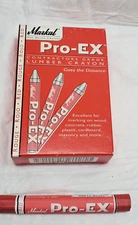 12 Markal Pro-Ex Lumber Crayon Markers Red  LEAD FREE Wood, concrete, Rubber etc