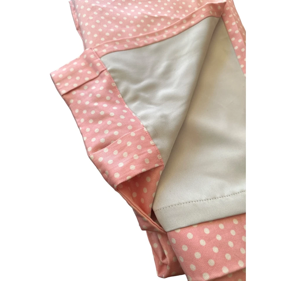 Cortinas Pottery Barn Kids rosa a lunares negras 2 paneles Foto 3 de 4