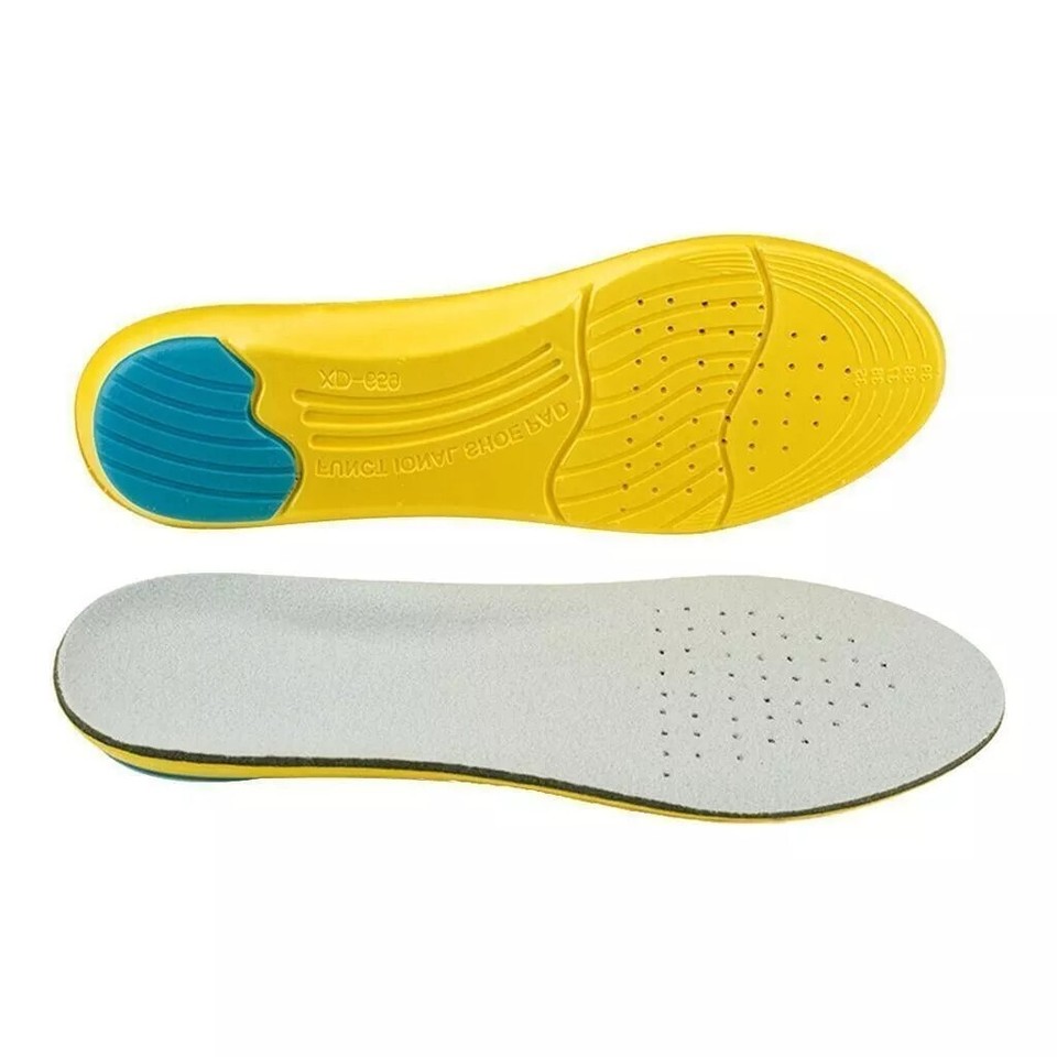 Work Boots Orthotic Foot Arch Heel Support Shoe Inserts Massaging Gel