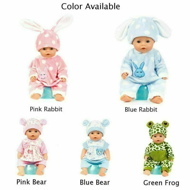 Für 40-50cm Baby Born Doll Puppe Kleider Puppenkleidung Jumpsuit Schlafanzug DE - Bild 4 von 4