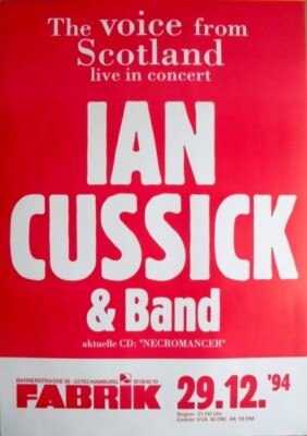 CUSSICK, IAN - LAKE - 1994 - Plakat - Concert - Necromancer - Poster - Hamburg