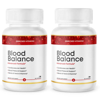 Blood Balance  Formula  All Natural Cardiovascular Support  2 Bottles 120 Caps