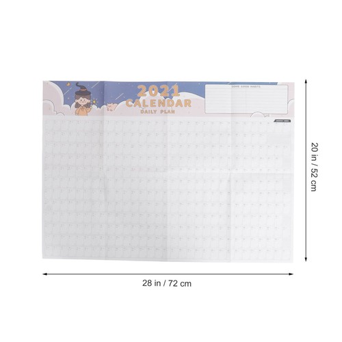 Monthly Planner Calendar 2021 Wall Calendar Planning Lists Daily Wall Schedule - 第 9/12 張圖片