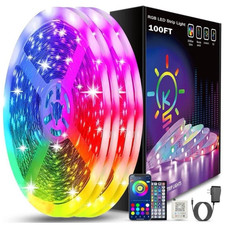 100Ft LED Strip Lights, Smart Light with App Remote Control, RGB LED Lights
