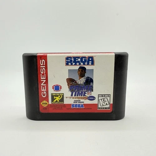 Sega Genesis Prime Time NFL Football Authentic Tested & Working Official 1995