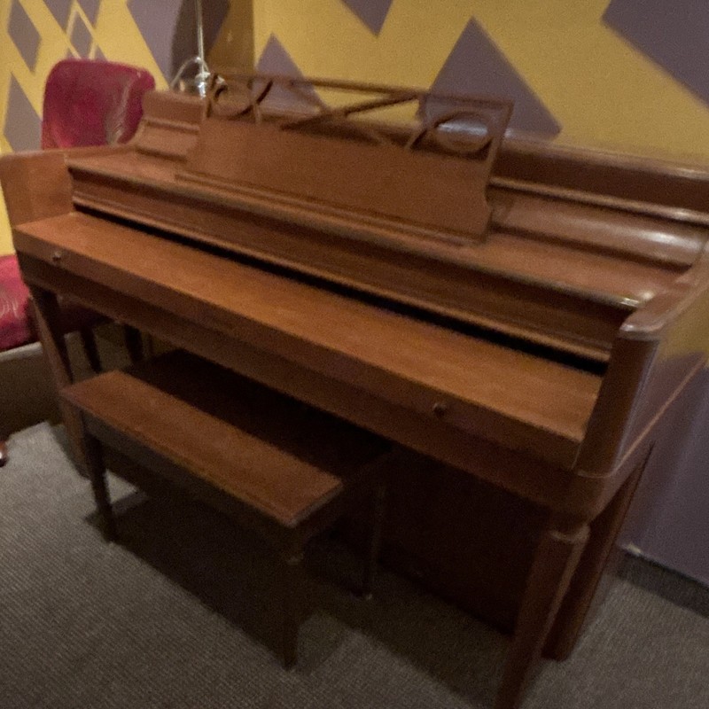 Acrosonic Upright Piano 88 Keys 2 Pedals w/ Bench Brown Wood Finish