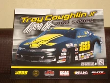 2025 TROY COUGHLIN JR. JEGS "BLACK CAR" PRO STOCK NHRA POSTCARD