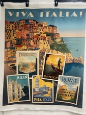 Viva Italia Riley Blake Designs Fabric Quilt Panel Destinations 36"x43"