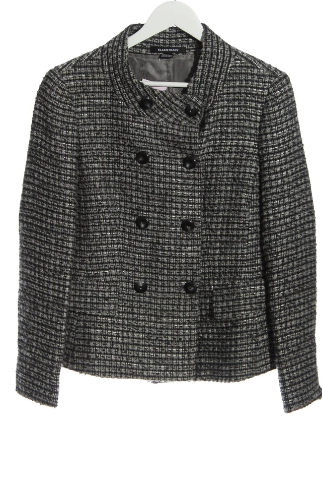 ELLEN TRACY Manteau court Dames Manteau T EU 38 gris clair style décontracté - Photo 4/4