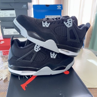 Size 5.5 - Nike Air Jordan 4 Retro SE GS Black Canvas Men's Shoes - Ships Now