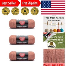 Quality Super Saver Brushed Yarn - 3 Pack of 140g, Ideal for Versatile Crafts