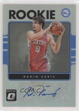 2016 Donruss Optic Rookie Signatures Holo Silver Prizm Dario Saric #12 Auto 02xx