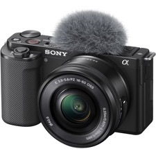 Sony Alpha ZV-E10 24.2MP 16-50mm Lens Mirrorless Digital Camera - Black