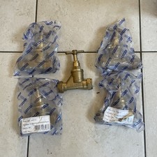  5 x Brass 20mm Stop  taps BS1010-2