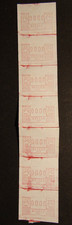 Greece 1984: ATM label FRAMA, STRIPES with seven 0000 prints, MiNo 1.1 I