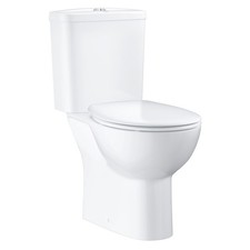 Close Coupled Rimless Toilet with Soft Close Seat - Grohe Bau Closed Ba 39604000