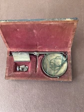 Antique  Civil War Era  “Fine Apothecary’s  Scale” in Box with Weights