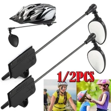 Bicycle Helmet Riding Rearview Mirror 360° Adjustable Bike Cycling Rear View