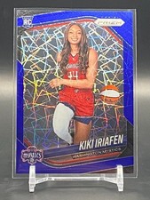 2025 Panini Prizm WNBA Kiki Iriafen Rookie Blue Velocity #149 Mystics RC