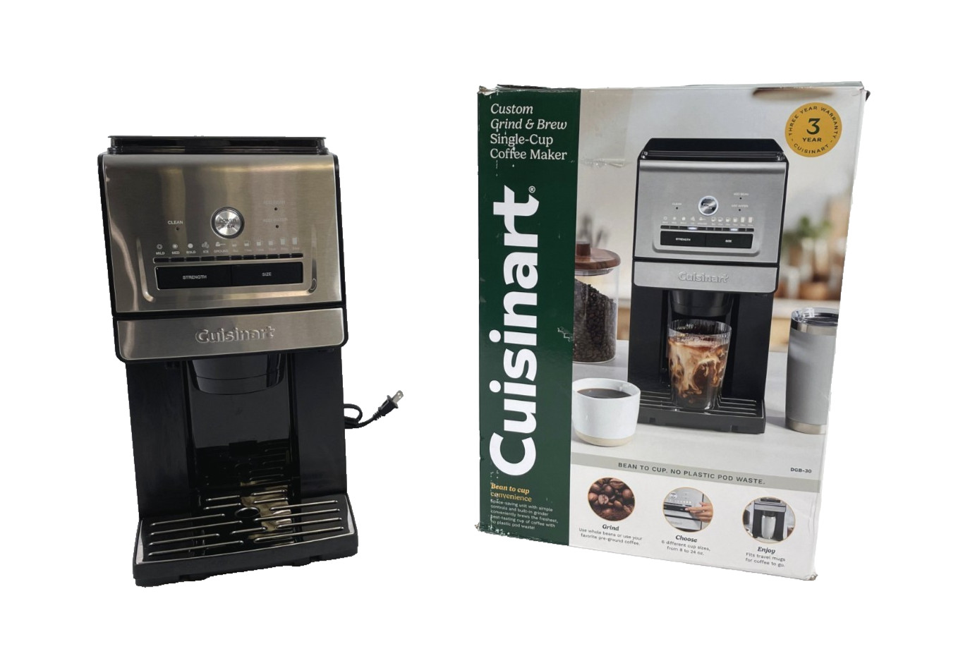 Custom Grind And Brew 6 Cup Sizes Dgb-30 - Clean!