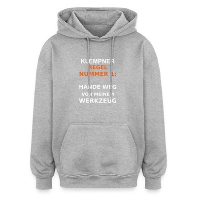 Humorvolles Design für Klempner Oversized Unisex Hoodie