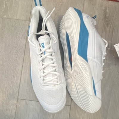 Wilson Rush Pro 4.5 Men's Tennis Sneakers Low Top Lace-Up White Blue WRS335010