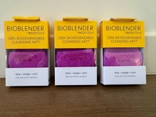EcoTools Bioblender Facial Cleansing Mitts Set of 3 Biodegradable New