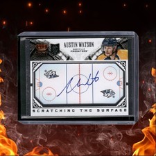 2013-14 Panini Crown Royale Austin Watson Scratching the Surface Rookie Auto