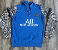Nike PSG 2020-21 Mens Dri-FIT Strike Drill Top 1/4 Zip Blue | Large Mens