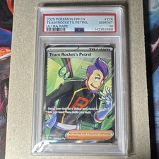Pokemon TCG Team Rocket's Petrel 226/182 SV10 Destined Rivals UR Holo EN PSA 10