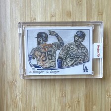 Topps 2021 Project 70 Cody Bellinger/Corey Seager #104 LA Dodgers Card