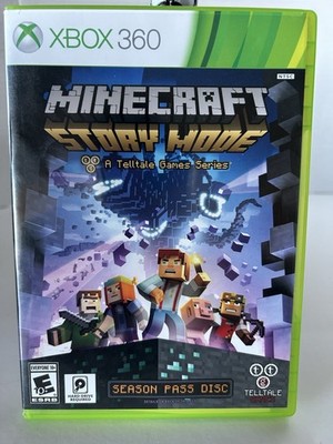Minecraft Story Mode Season Pass Disc (Xbox 360, 2015) Complete CIB TESTED WORKS