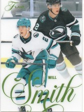 25-26 2025-26 Flair Will Smith GREEN FORECHECK #107-Sharks 174/349
